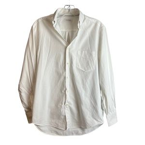 Brunello Cucinelli White Men's Casual Button-Down Shirt